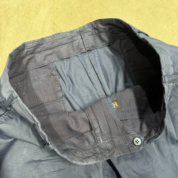 Luigi Bianchi Mantova Sartoria Chinos Made in Italy Pants Blue Cotton 38x31 - Picture 3 of 10